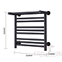 Electric Towel Drying Rack,Matte Black,304 Stainless Steel,600*450*100mm