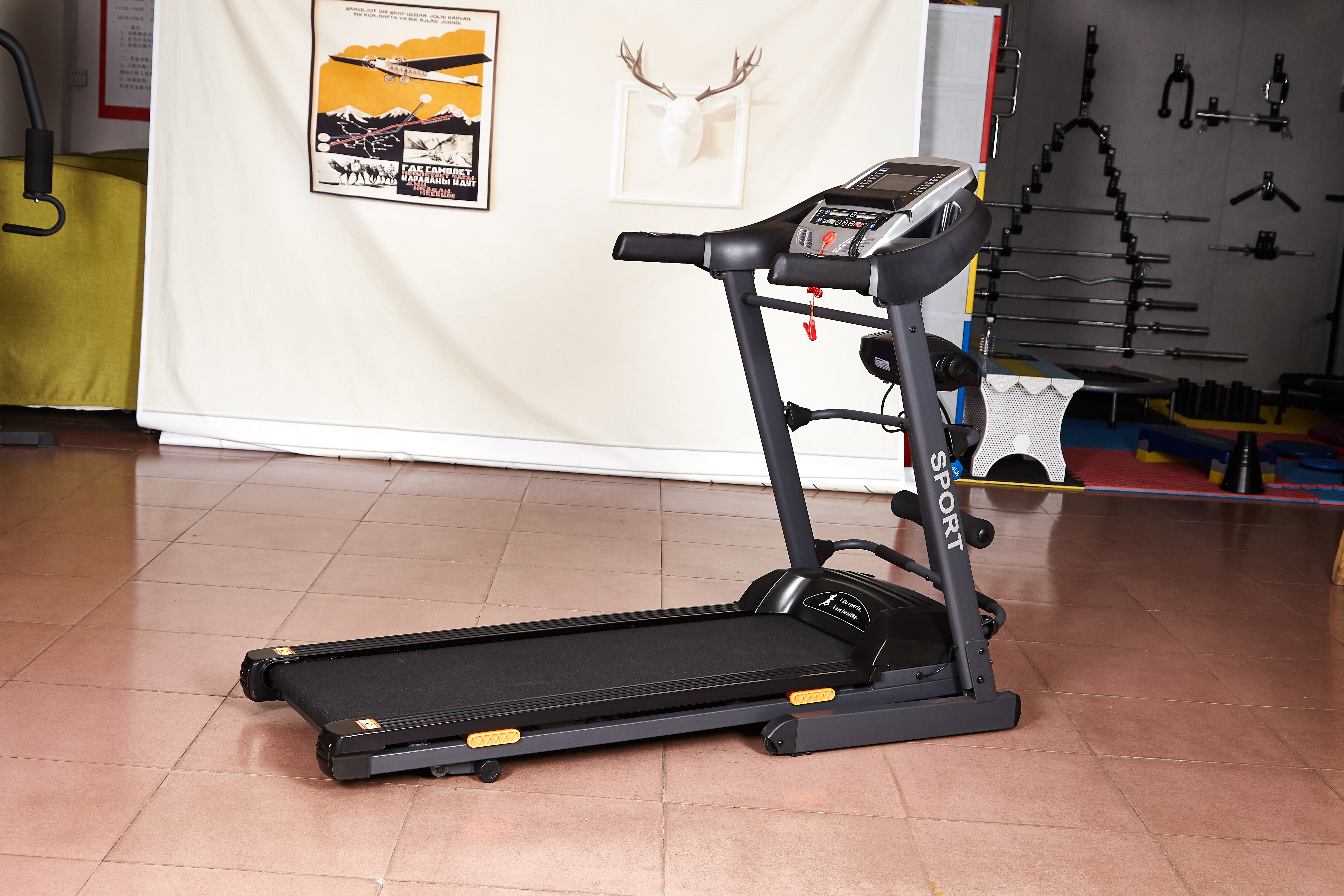 Motorized Treadmill,KY9903D,Multifunctional W/ massage thin waist