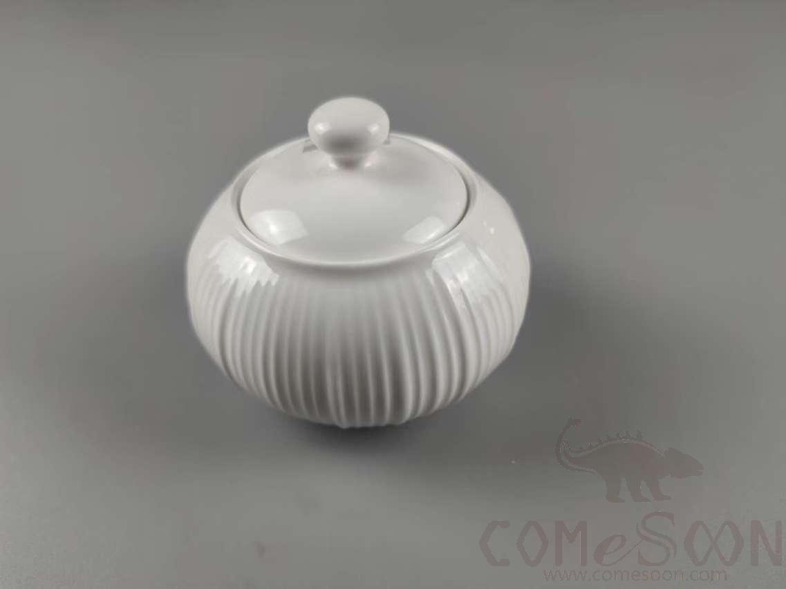 G099 Series Sugar Pot 250CC - White，L10.3*W9cm