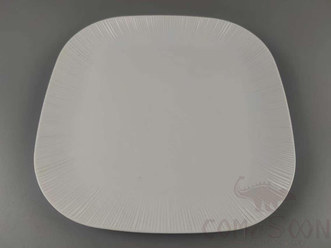 G099 Series 12&quot; Square Plate - White