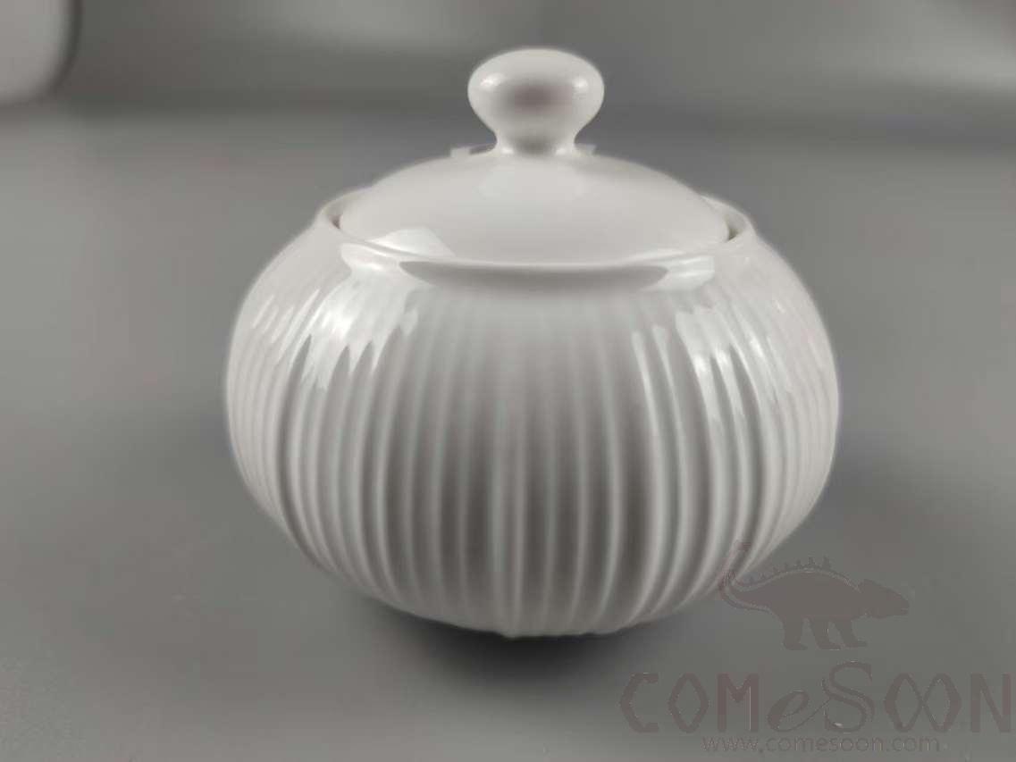 G099 Series Sugar Pot 250CC - White，L10.3*W9cm