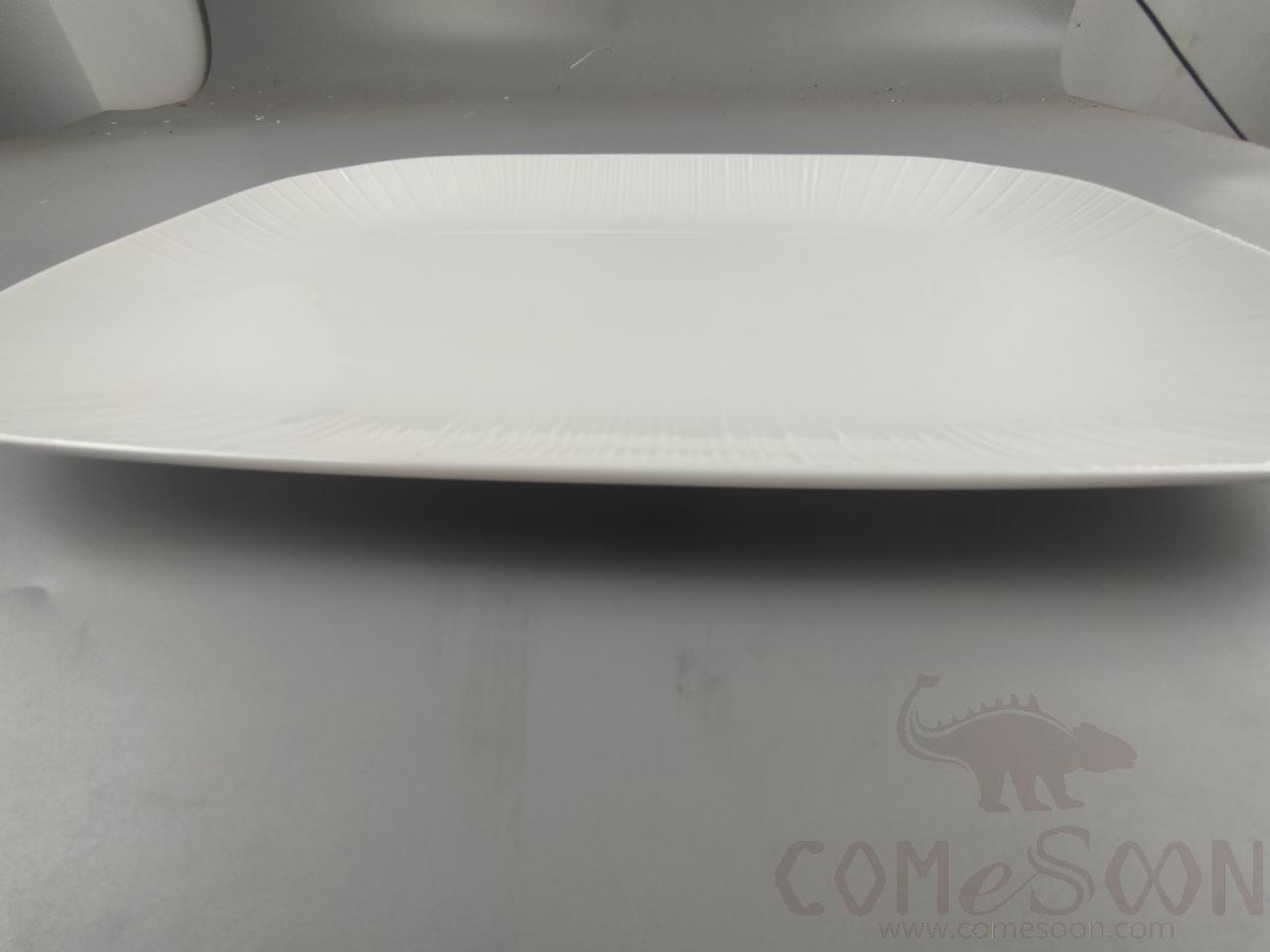 G099 Series 18&quot; Rectangular Plate - White