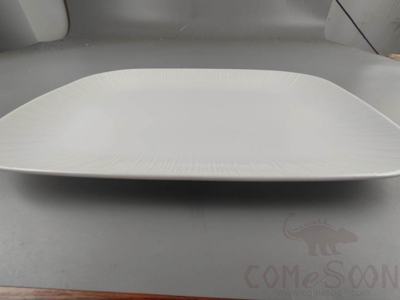 G099 Series 16&quot; Rectangular Plate - White