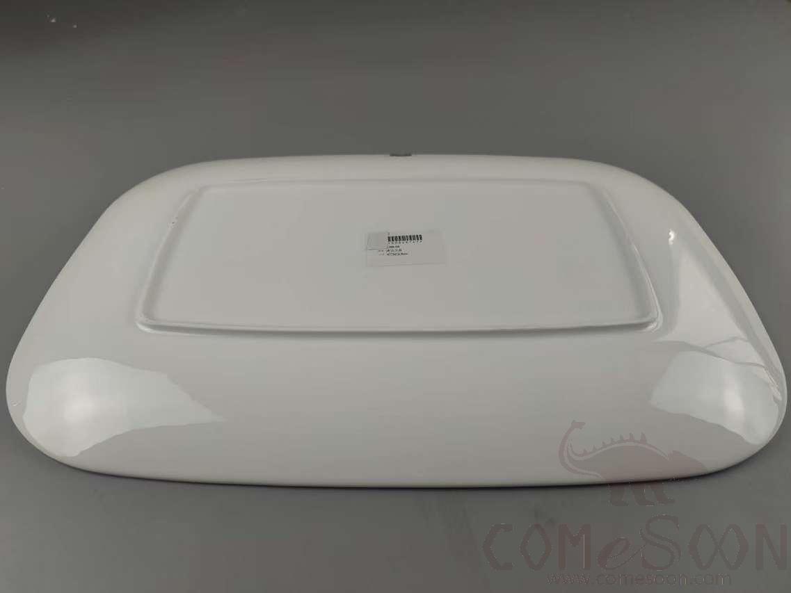 G099 Series 18&quot; Rectangular Plate - White