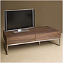 Walnut veneer audio-visual cabinet