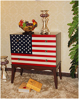 American flag cabinet