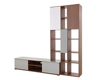 Left TV station + bookcase