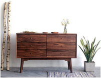 Solid wood chest of drawers lockers