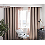 Plaid imitation cotton and linen curtain fabric