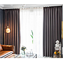 Embossed satin curtain fabric