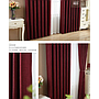 Flat linen curtain fabric
