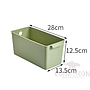 Storage Tray Green-L28*W13.5*H12.5 CM,PP