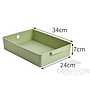 Storage Tray Green-L30.5*W20*H12 CM,PP