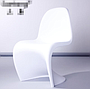 Plastic back chair-57.5*50*85cm