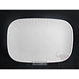 G099 Series 12" Rectangular Plate - White