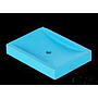 Blue golden soap dish, Resin+shell, 111*81*18mm