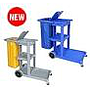 Multi Purpose Cleaning Trolley (Gray Blue With Cover)