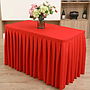 Rectangle Table Skirting(180*45+75cm)-Red